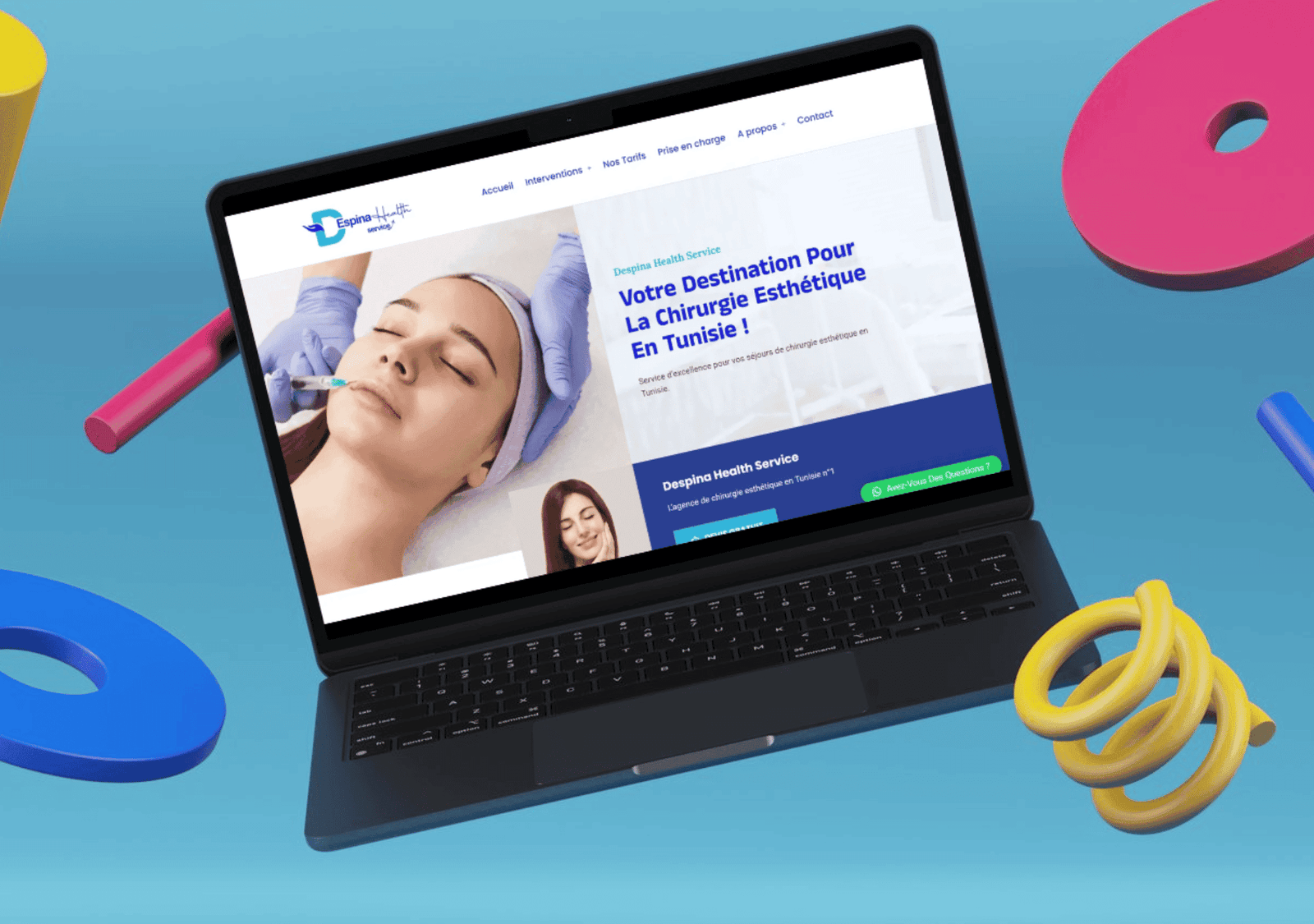 Despina Health Service - projet digital réalisé par THE ROAD