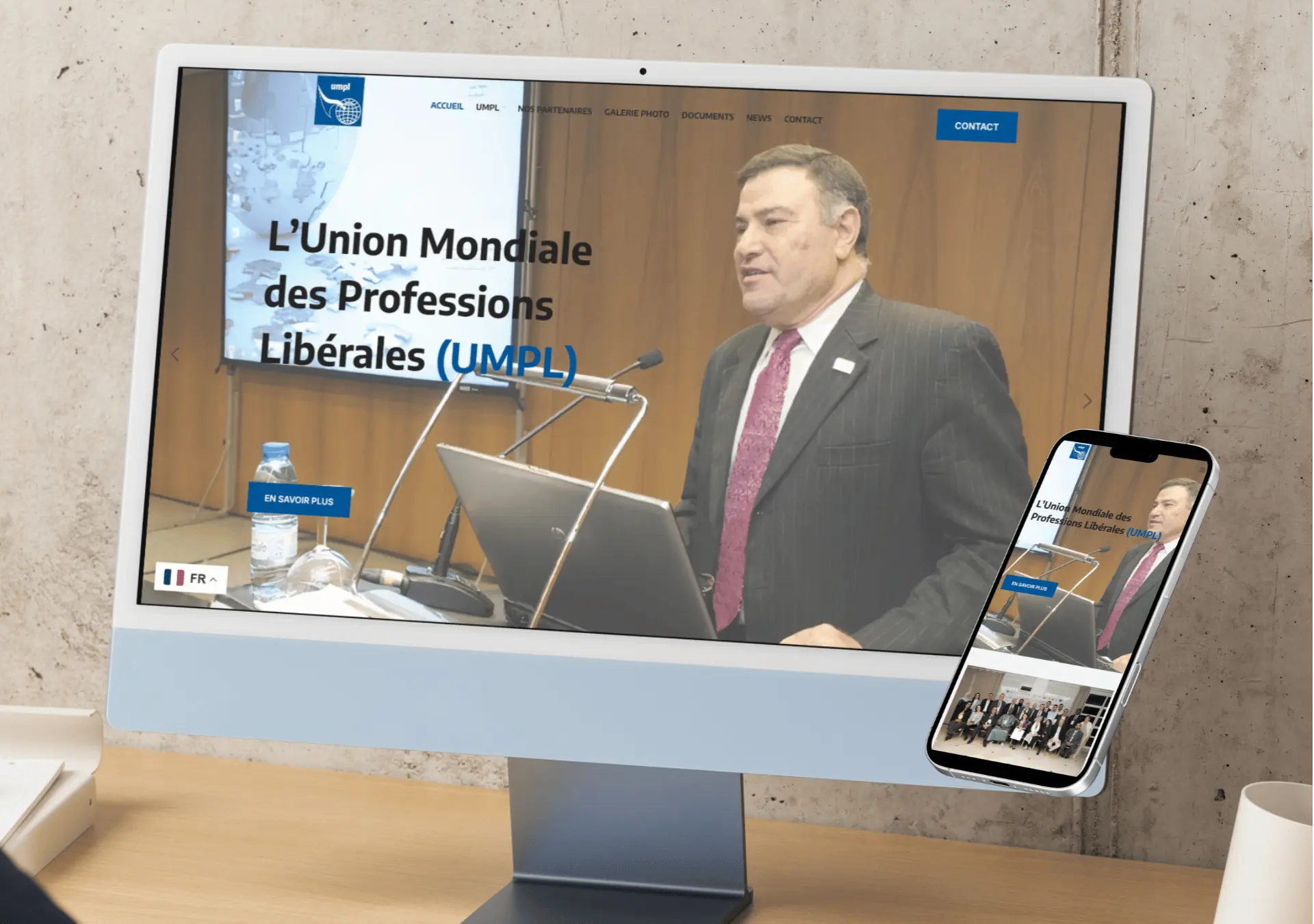 Union Mondiale des Professions Libérales - projet digital réalisé par THE ROAD