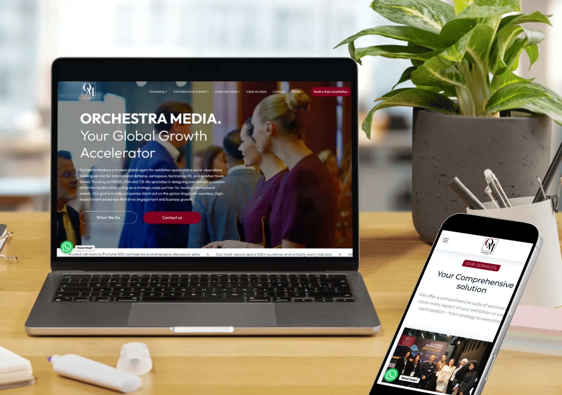 Orchestra Media - projet digital réalisé par THE ROAD