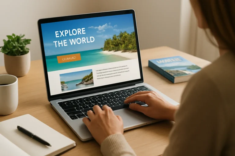 Création de landing page pour agence de voyage : transformer les visites en réservations