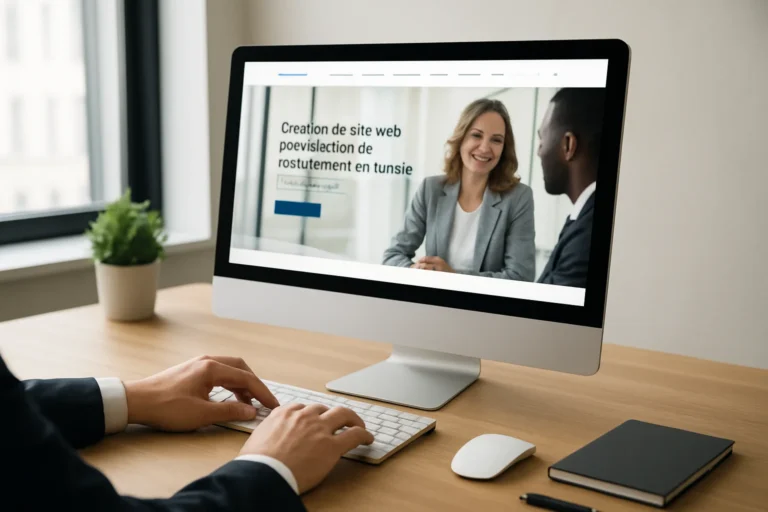 Création de site web pour cabinet de recrutement en Tunisie : structure, visibilité et conversion