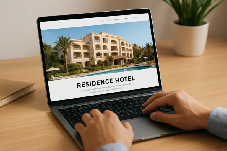 Création de site web pour résidence hôtelière en Tunisie : attirer plus de réservations et renforcer votre image