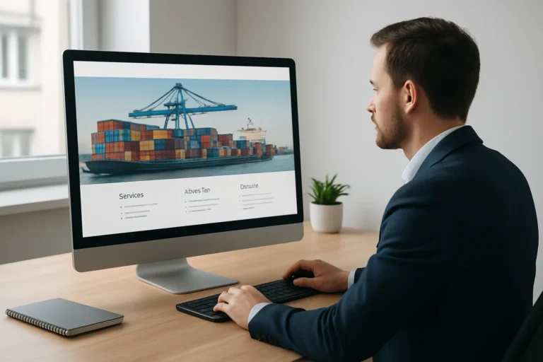 Création de site web pour société d’import-export en Tunisie : structure, crédibilité et demandes qualifiées