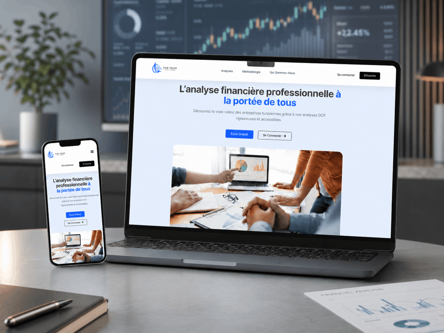 Fair Value - fintech SaaS platform developed by THE ROAD