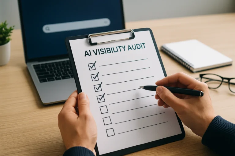 Checklist d’audit de visibilité IA : vérifier si votre marque apparaît dans les réponses des moteurs et assistants