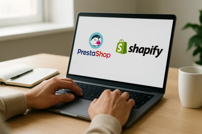 PrestaShop ou Shopify : comment choisir selon vos coûts, votre catalogue et vos objectifs commerciaux